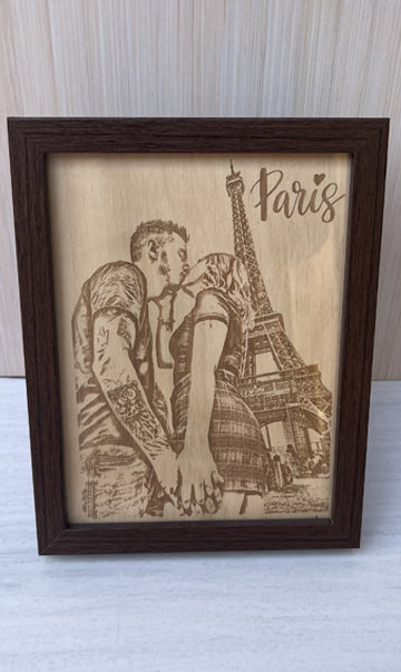 Cuadro de madera personalizado (22x17 cm)