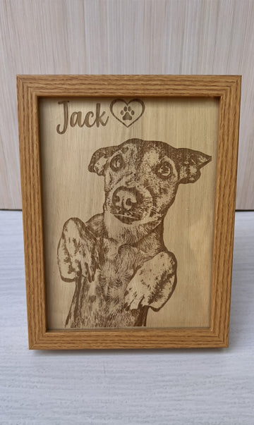 Cuadro de madera personalizado (22x17 cm)